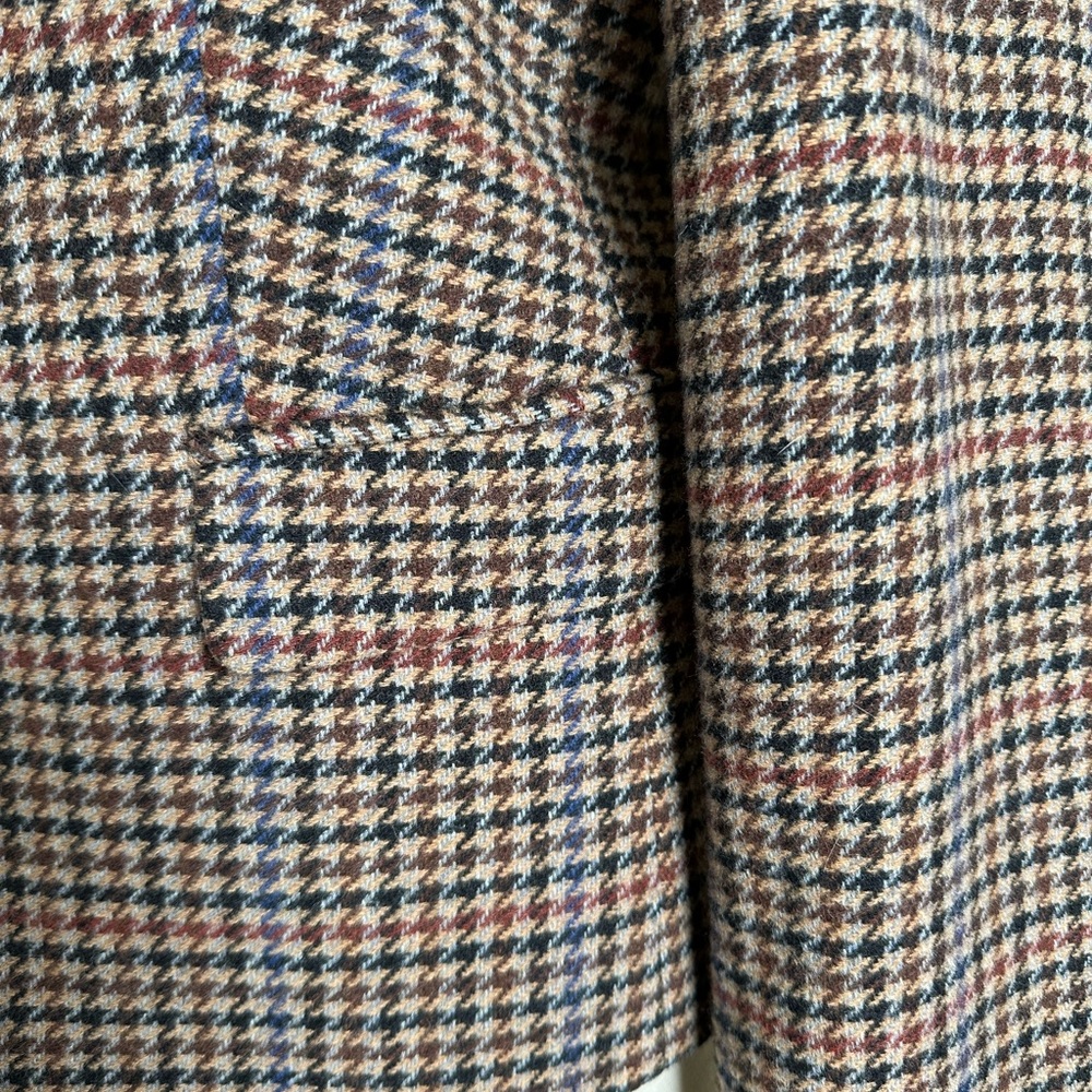 J. Crew Houndstooth Blazer - Black, Brown, Red, tan - Picture 3 of 10